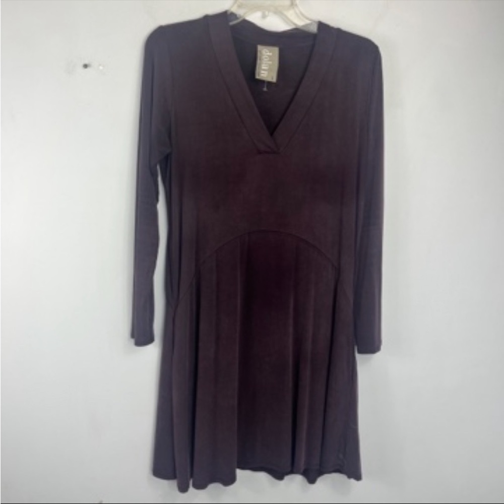 Dolan Left Coast Collection Size Small Cupro Jersey Tunic Top Mini Dress T4